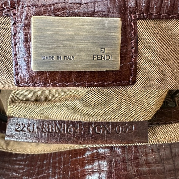 Fendi Zucca Brown Canvas Shoulder/Hand Bag - Picture 13 of 16